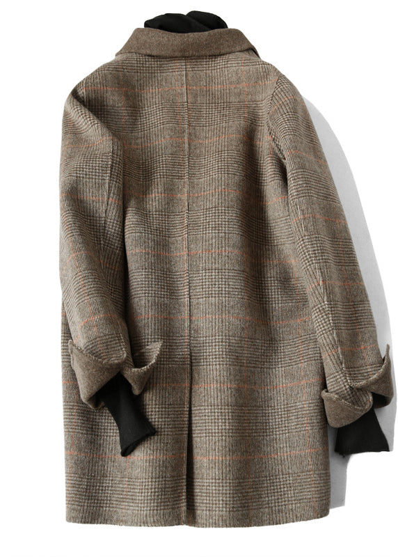 Kvinnors Vintage Yllerock med Peter Pan Krage 1