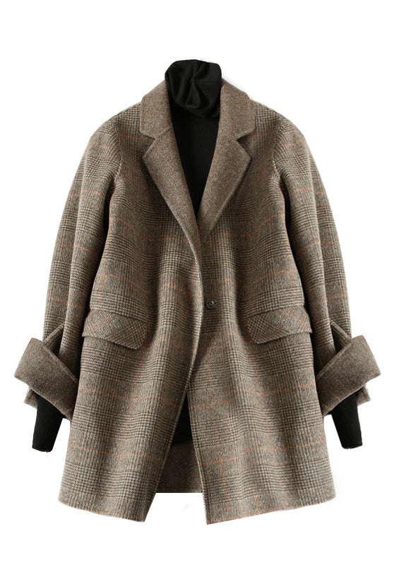 Kvinnors Vintage Yllerock med Peter Pan Krage 3