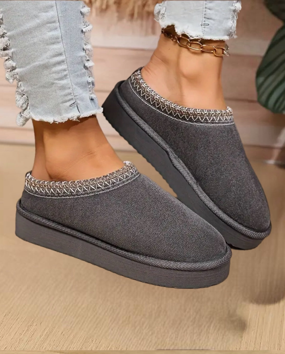 Kvinnors Vintertofflor Bekväma 7