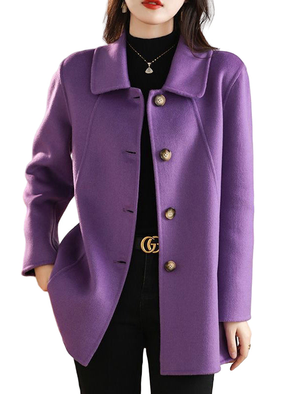 Kvinnors Yllerock med Peter Pan Krage 0