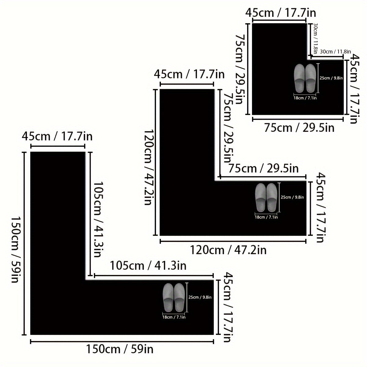 L-formad Köksmatta Med Halkfri Bas För Komfort Och Stil 2