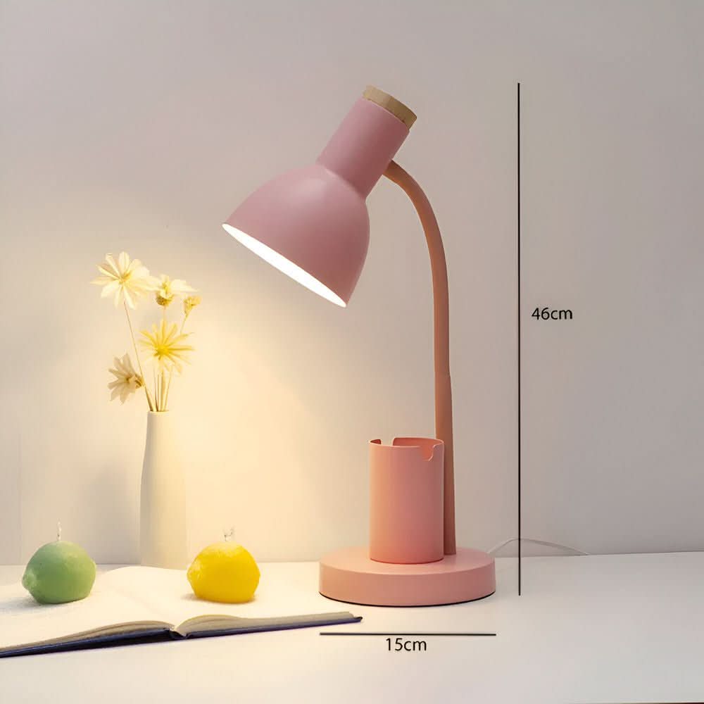 LED-bordslampa med pennhållare och justerbart lamphuvud 8