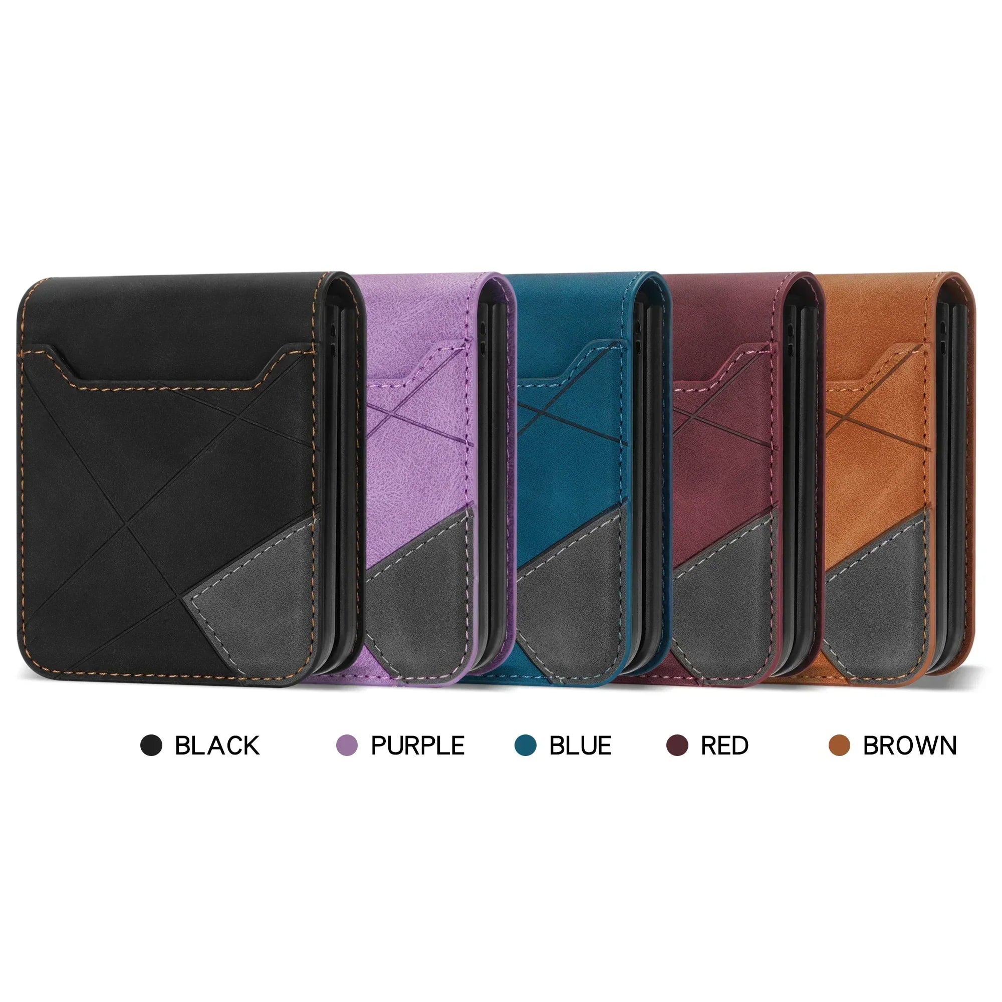 Läderplånboksfodral för Samsung Galaxy Z Flip 6