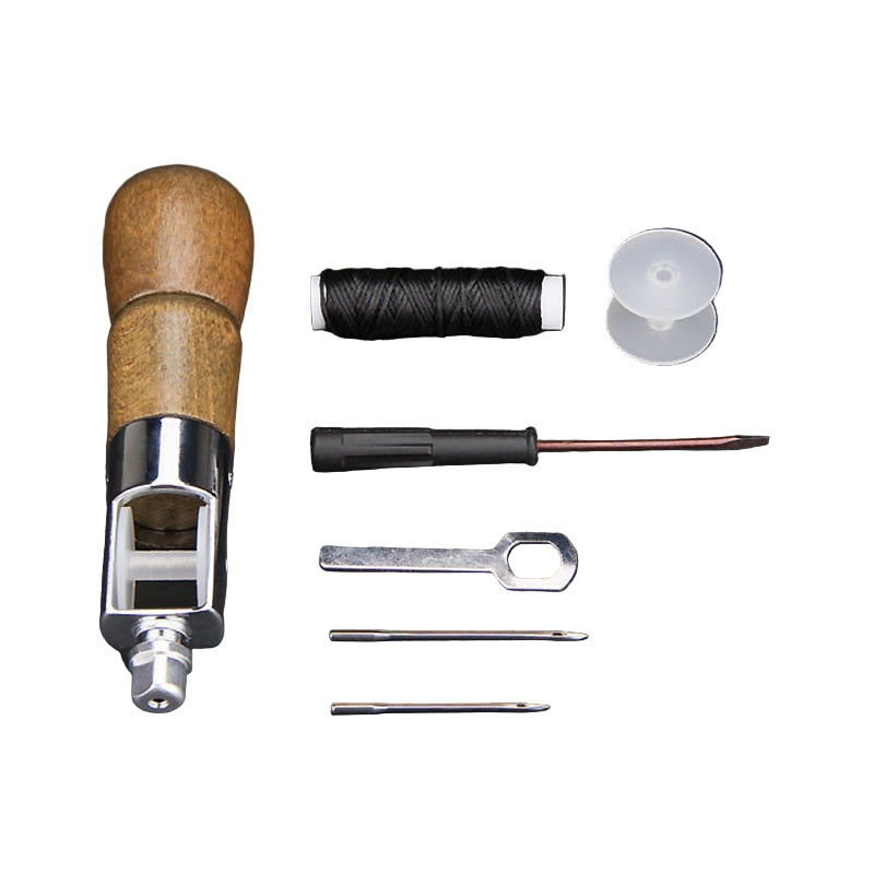 Lädersymaskinset för Handsömnad - Mångsidig Reparationssats 0