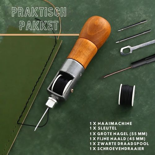 Lädersymaskinset för Handsömnad - Mångsidig Reparationssats 1