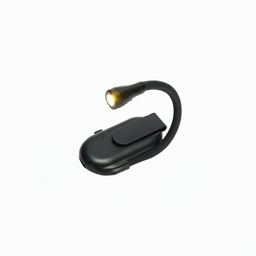 Läslampa Bok Klämma Uppladdningsbar Batteridriven Med Mjuk Belysning 0