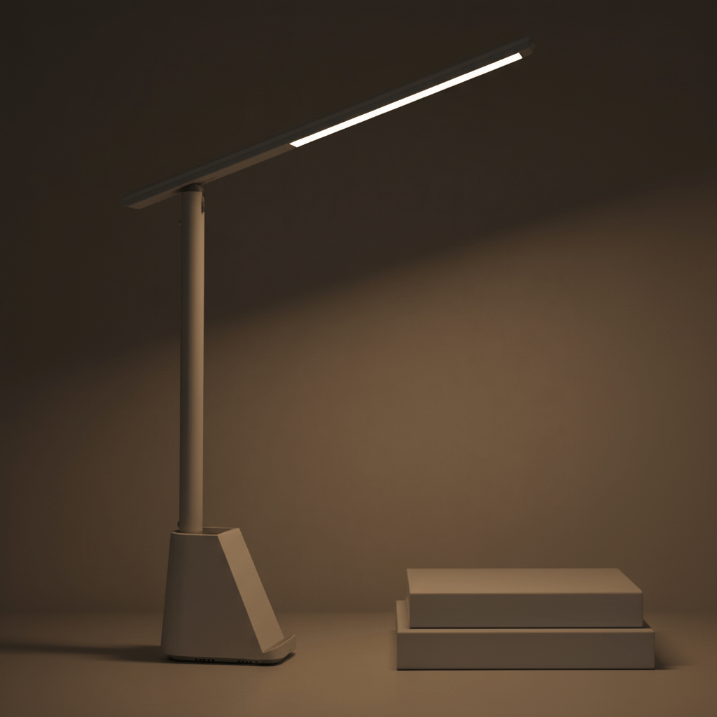 Liten Bordslampa Fällbar Med Dimbart LED-Ljus För Hemmakontor Och Resor 6