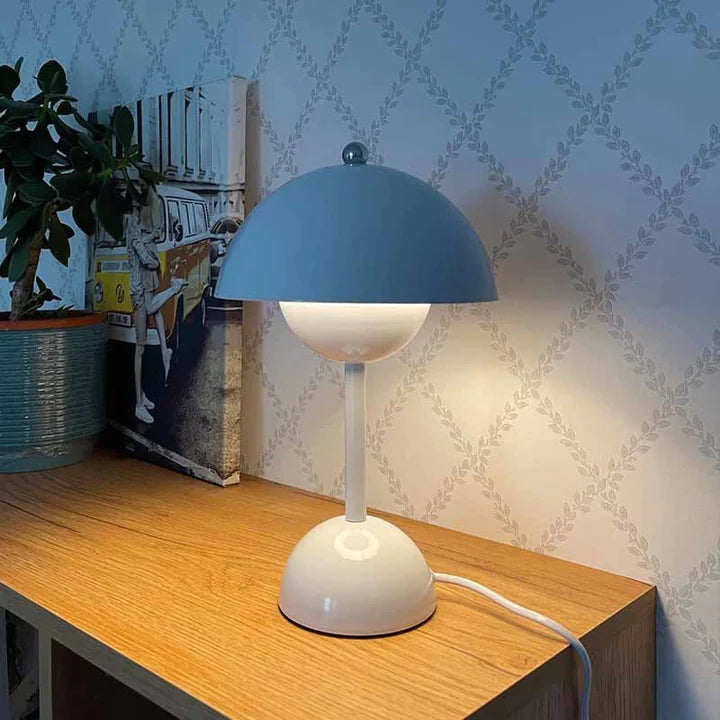 Liten Bordslampa Nordisk Stil Minimalistisk Svampform 3