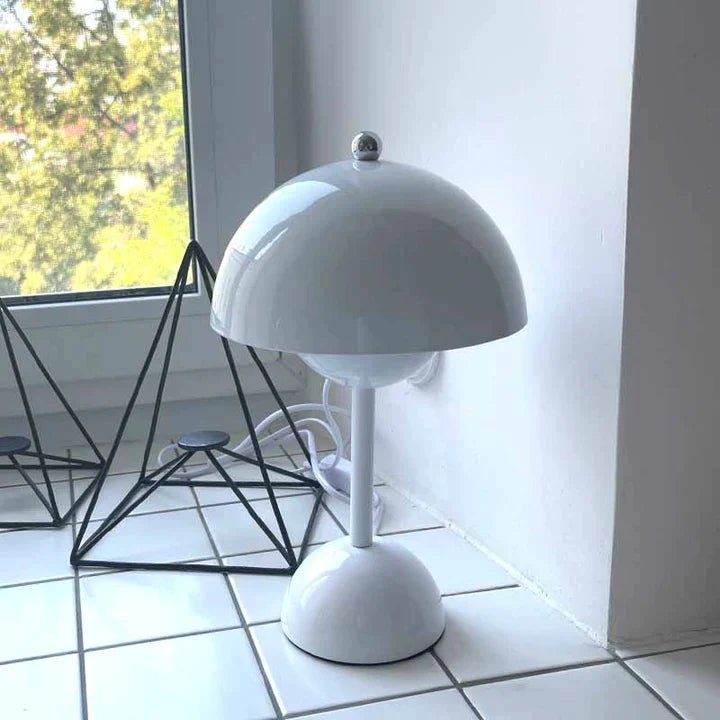 Liten Bordslampa Nordisk Stil Minimalistisk Svampform 7