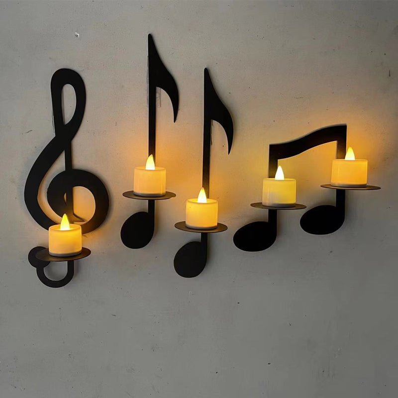 Ljuskrona med Musiknoter Chic Design 1