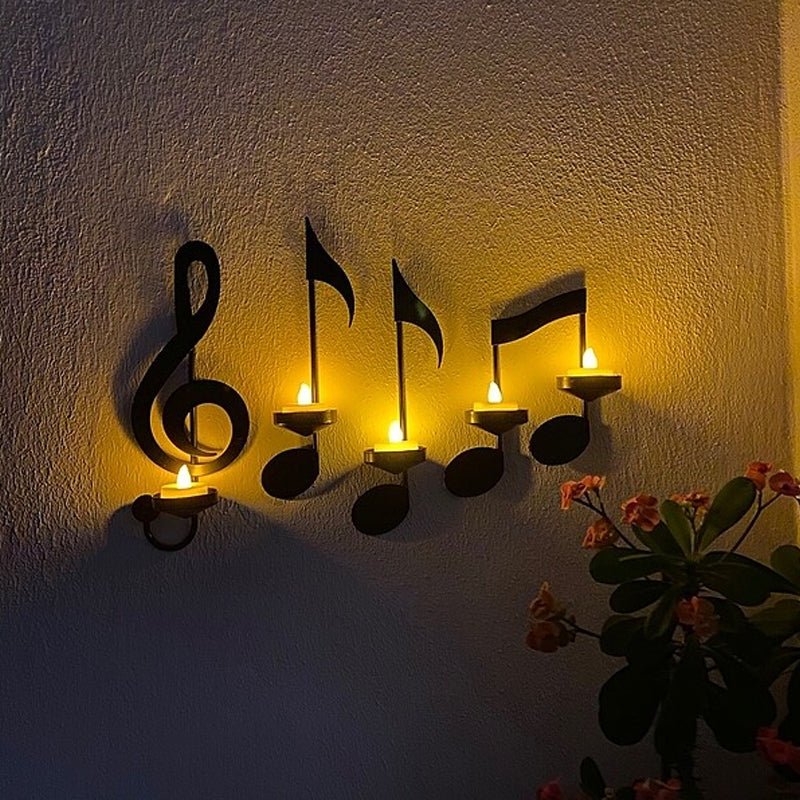 Ljuskrona med Musiknoter Chic Design 2