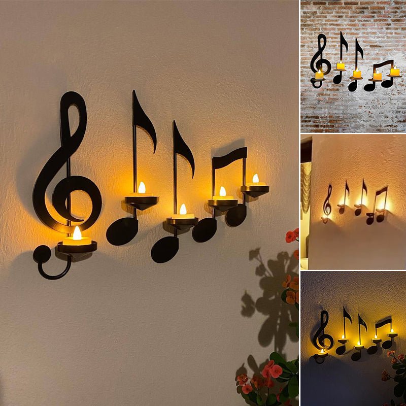 Ljuskrona med Musiknoter Chic Design 8