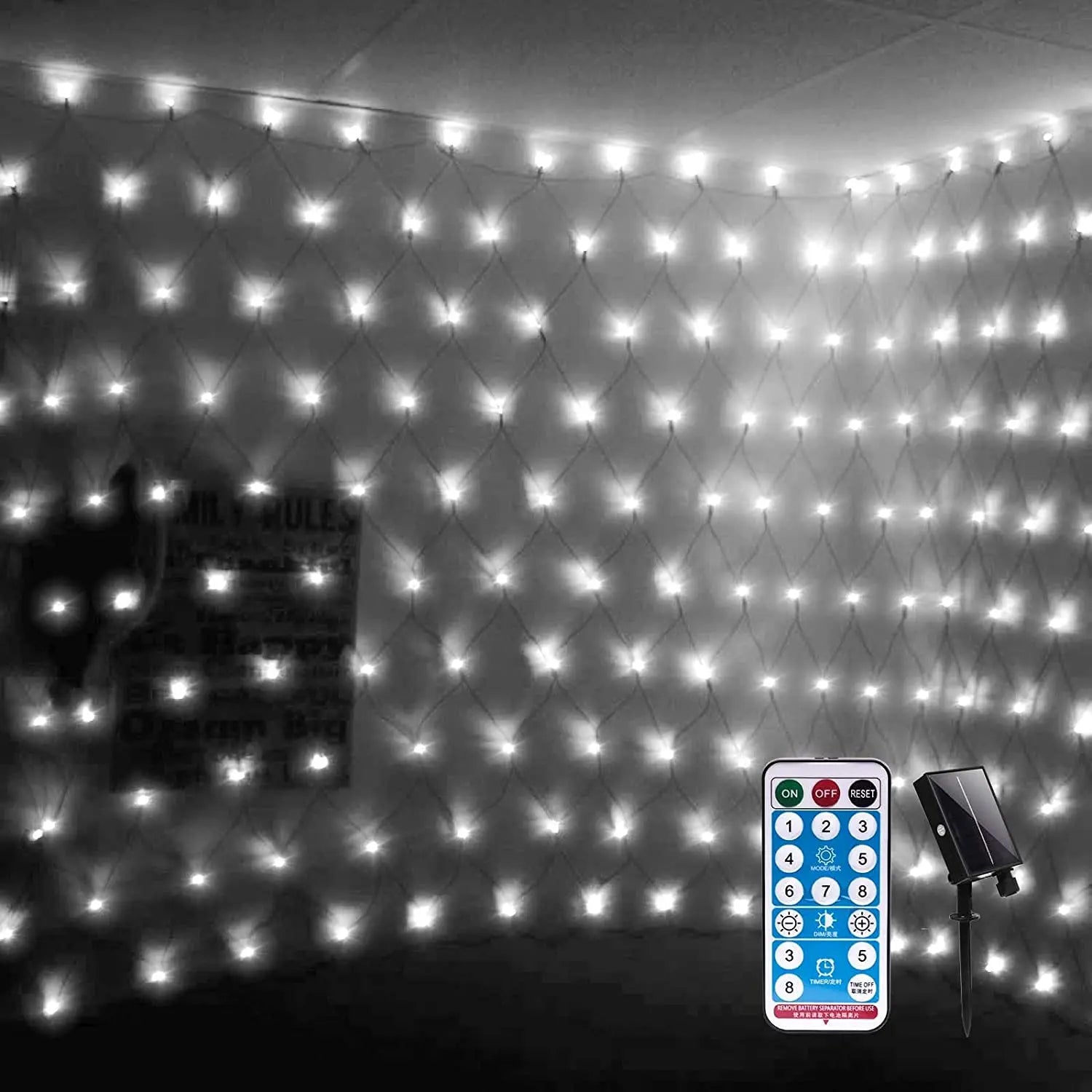 Ljusslinga Solcell Utomhus LED Belysning med Timer och Vattenskydd för Trädgård och Fest 1
