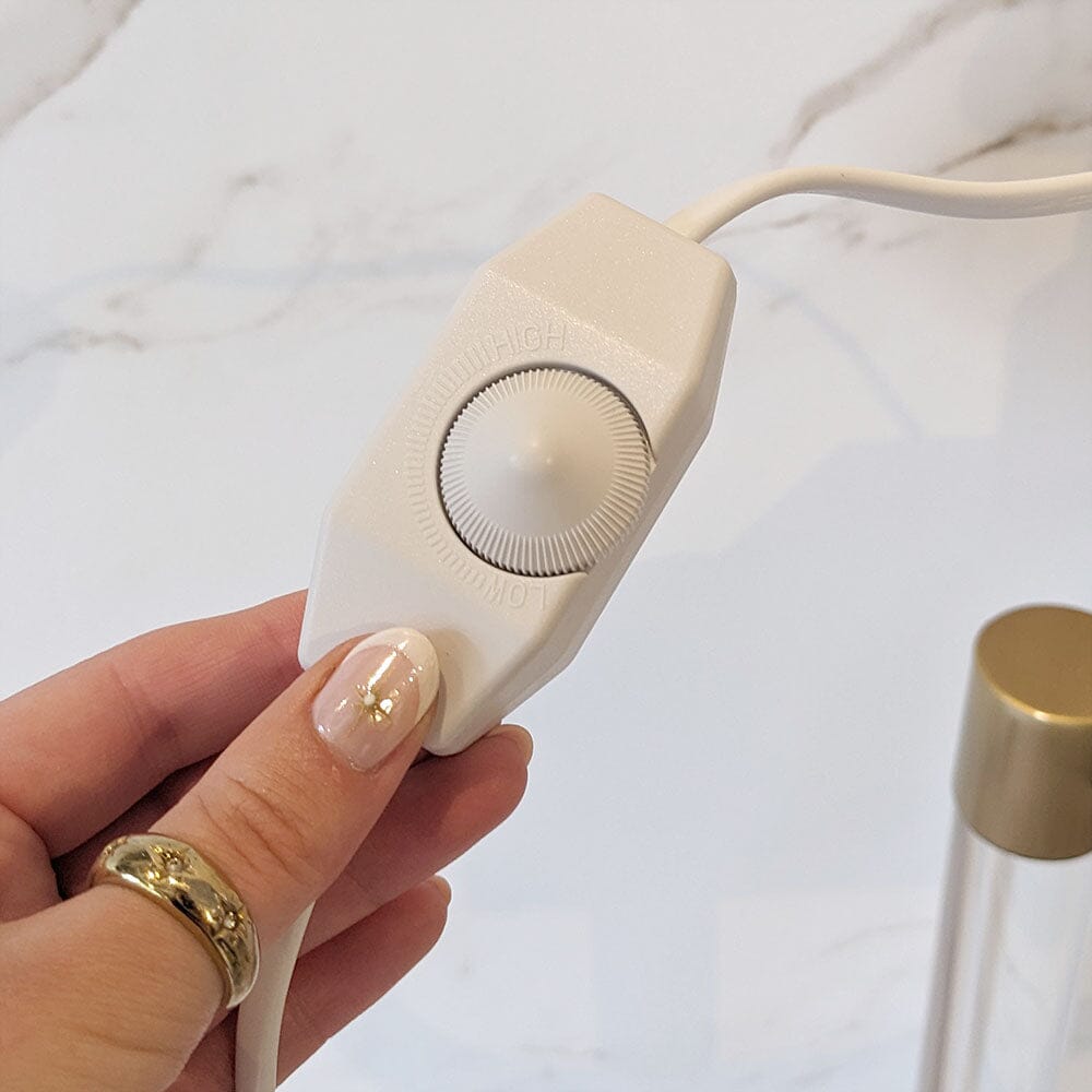 Ljusvärmare Vit och Guld Modern Design 3