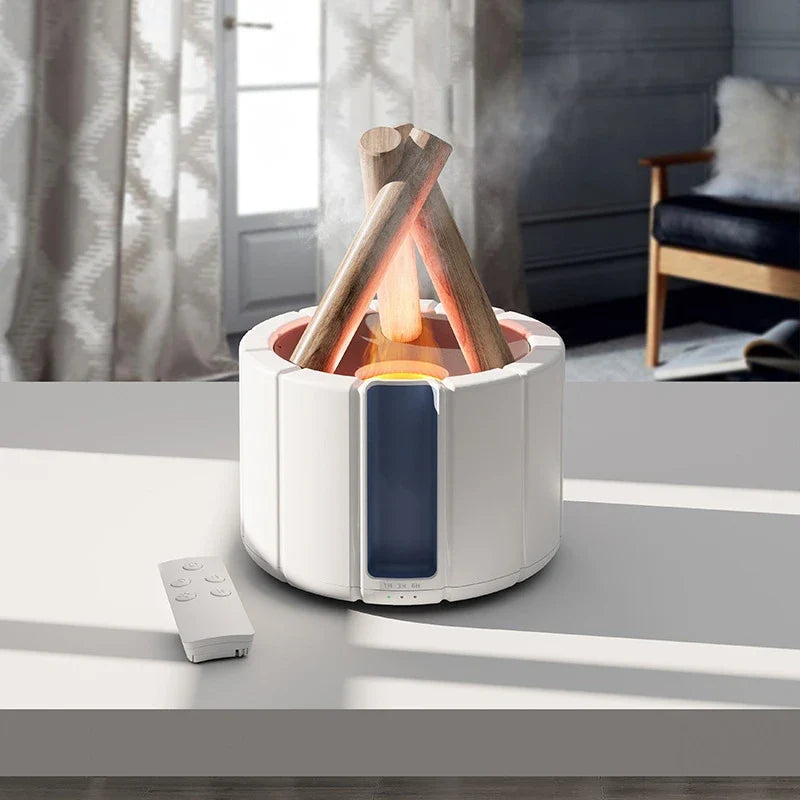 Luftfuktare Sovrum med Aromaterapi och Simulerad Flamdesign 1