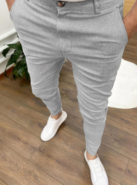 Mäns Affärsbyxor Klassisk Stil 8