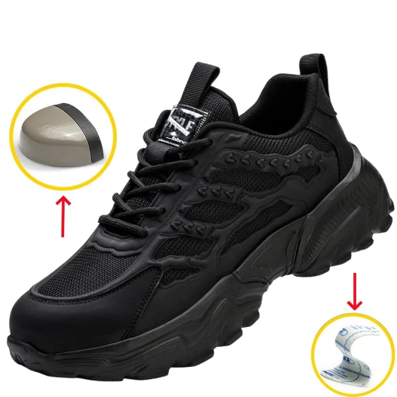 Mäns Arbetskängor Ståltå Kevlar-Mellansula Andningsbar Design 0