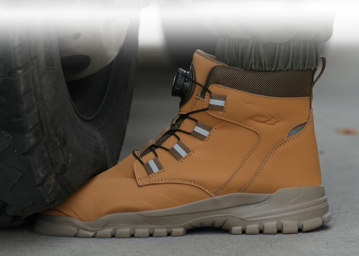 Mäns Arbetsstövlar Vattentåliga med Ståltå Modern Design 5