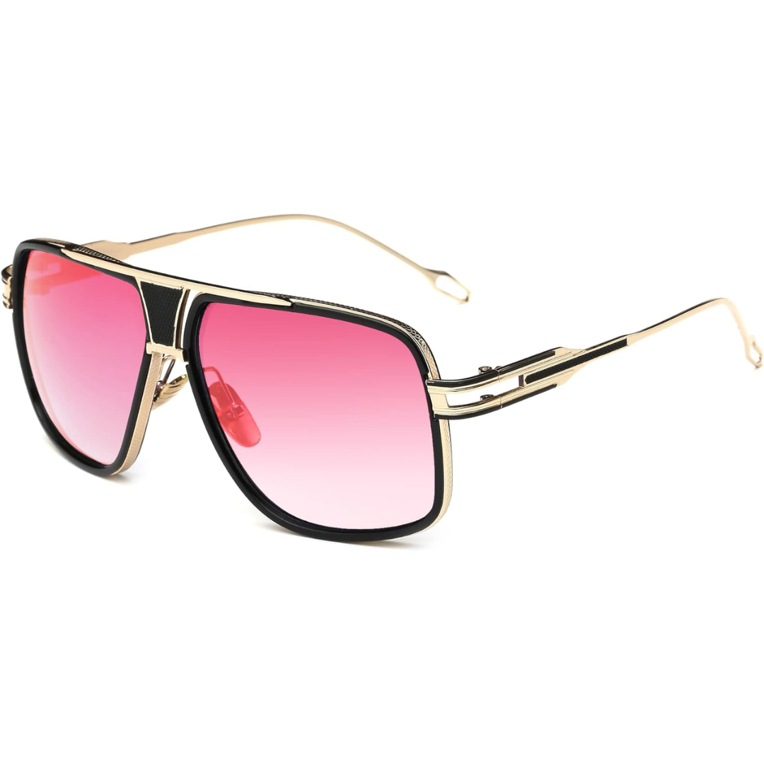 Mäns Aviator Solglasögon Med UV-skydd Tidlös Design 4