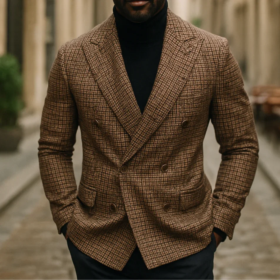 Mäns Blazer Modern Stil Kavaj Med Jeans 4