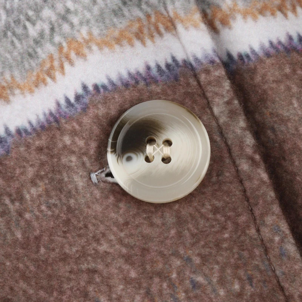 Mäns Cardigan med Färgglada Striber och Sjal-krage 4