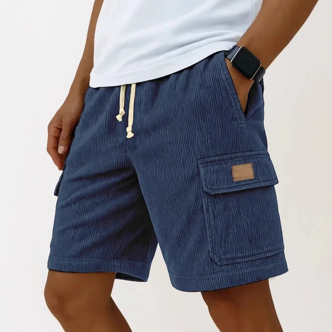 Mäns Cargo Bermuda Shorts Retro Stil 10