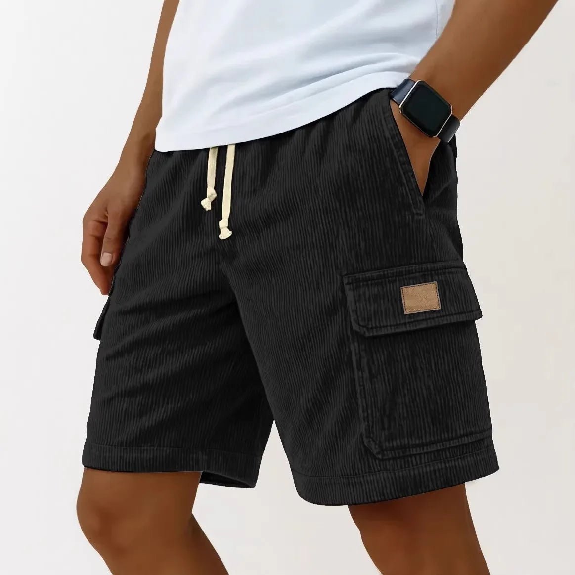 Mäns Cargo Bermuda Shorts Retro Stil 11