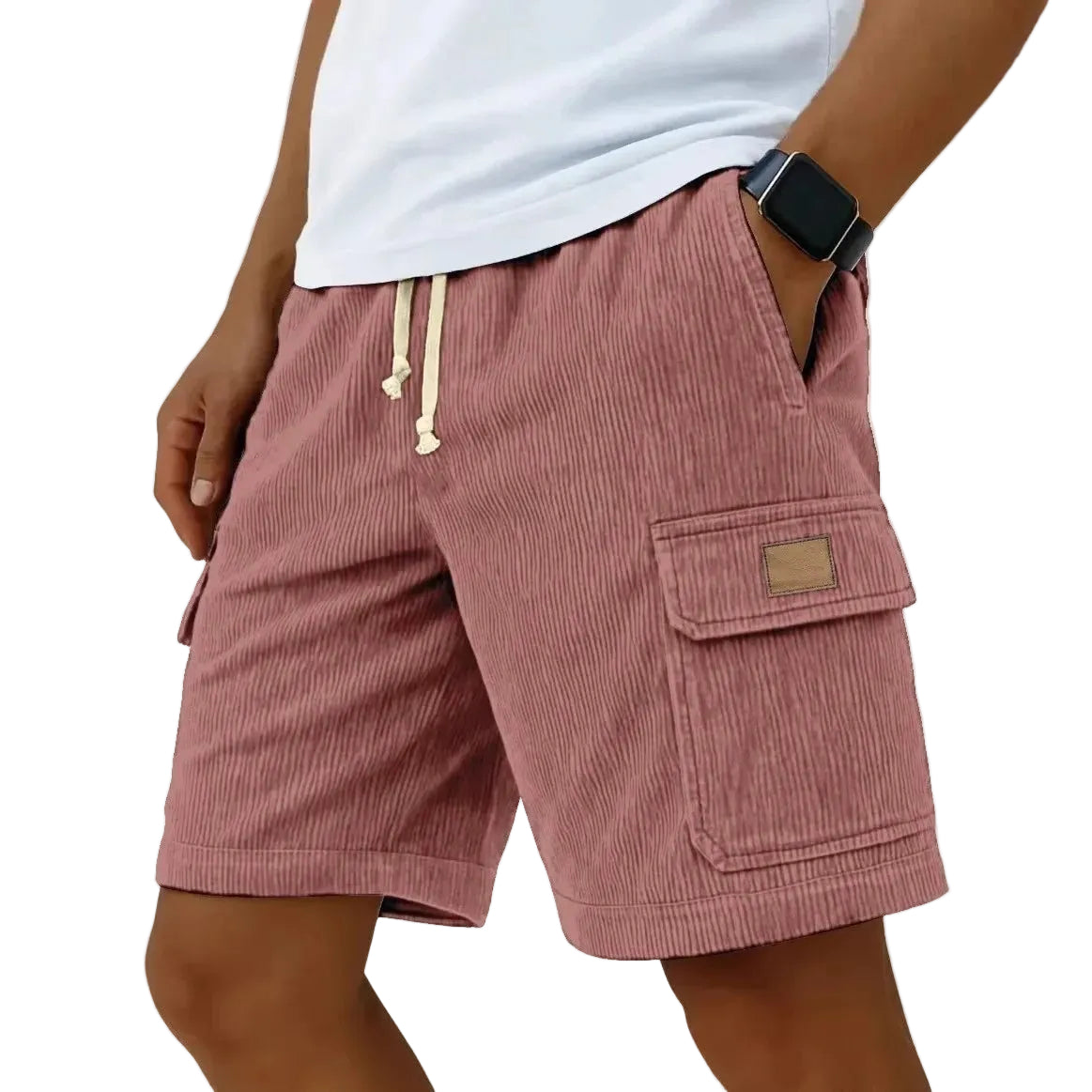 Mäns Cargo Bermuda Shorts Retro Stil 7