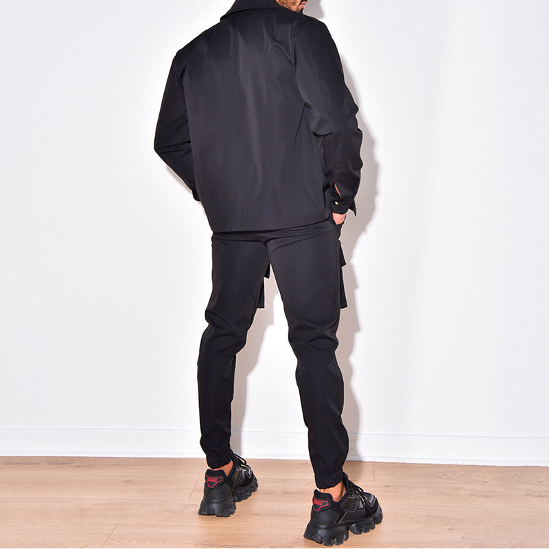 Mäns Cargo Suit Sportig Design 1