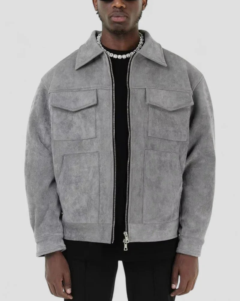 Mäns Casual Jacka med Dragkedja 3