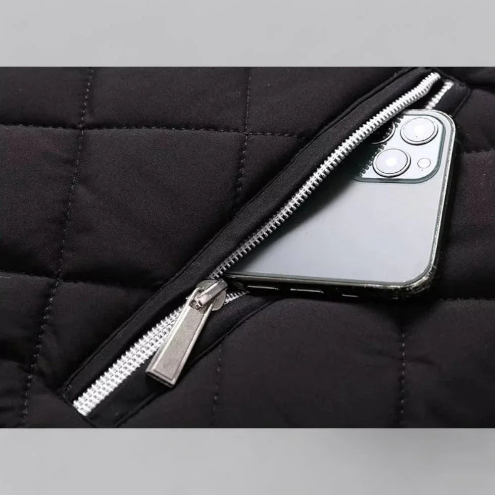 Mäns Fleecefodrad Bomberjacka Modern Stil 3