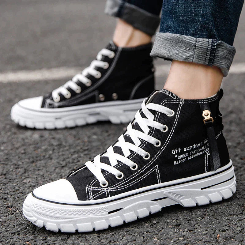 Mäns Höga Sneakers Urban Stil 1