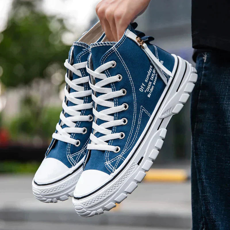 Mäns Höga Sneakers Urban Stil 5
