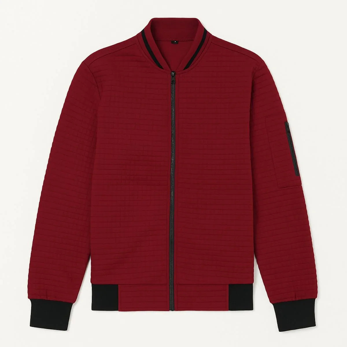 Mäns Kofta med Dragkedja och Stativkrage Stilren 7