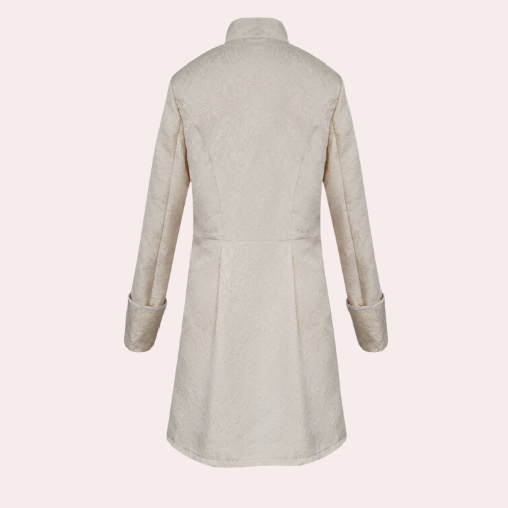 Mäns Lång Kappa Medeltidsstil Komfortabel Passform 3