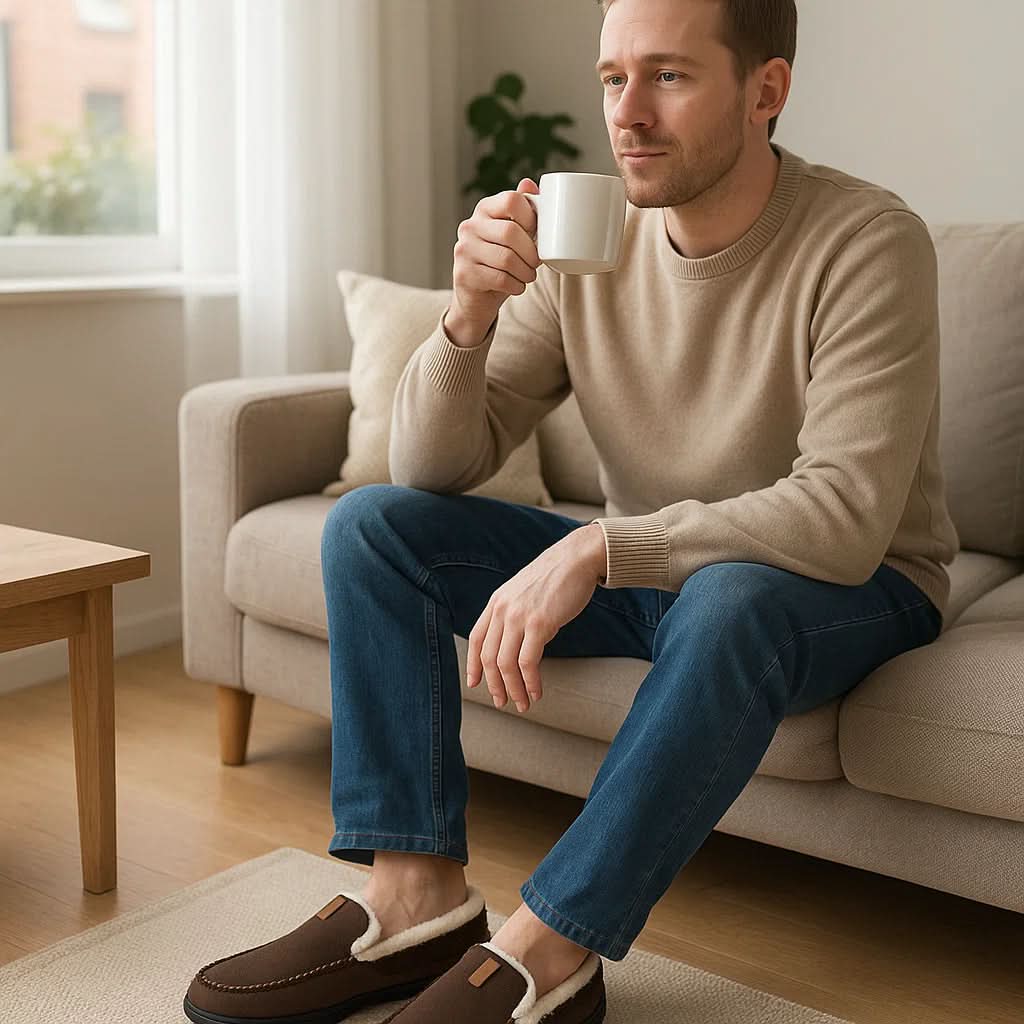 Mäns Loafers i Ull för Hemmet 1