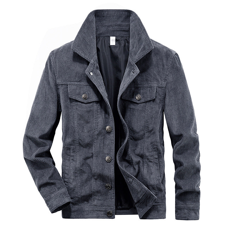 Mäns Manchesterjacka Casual Stil 4