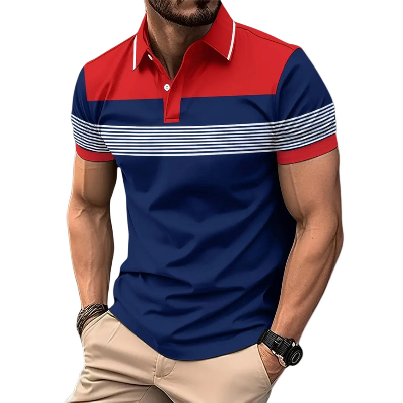 Mäns Polo Skjorta Stilren Modern Design för Alla Tillfällen 0