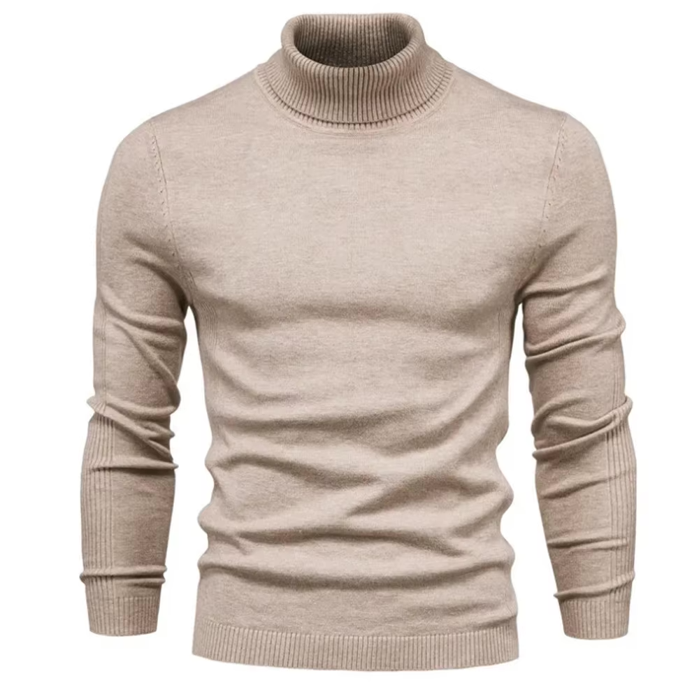 Mäns Polotröja Turtleneck Klassisk Stil 6
