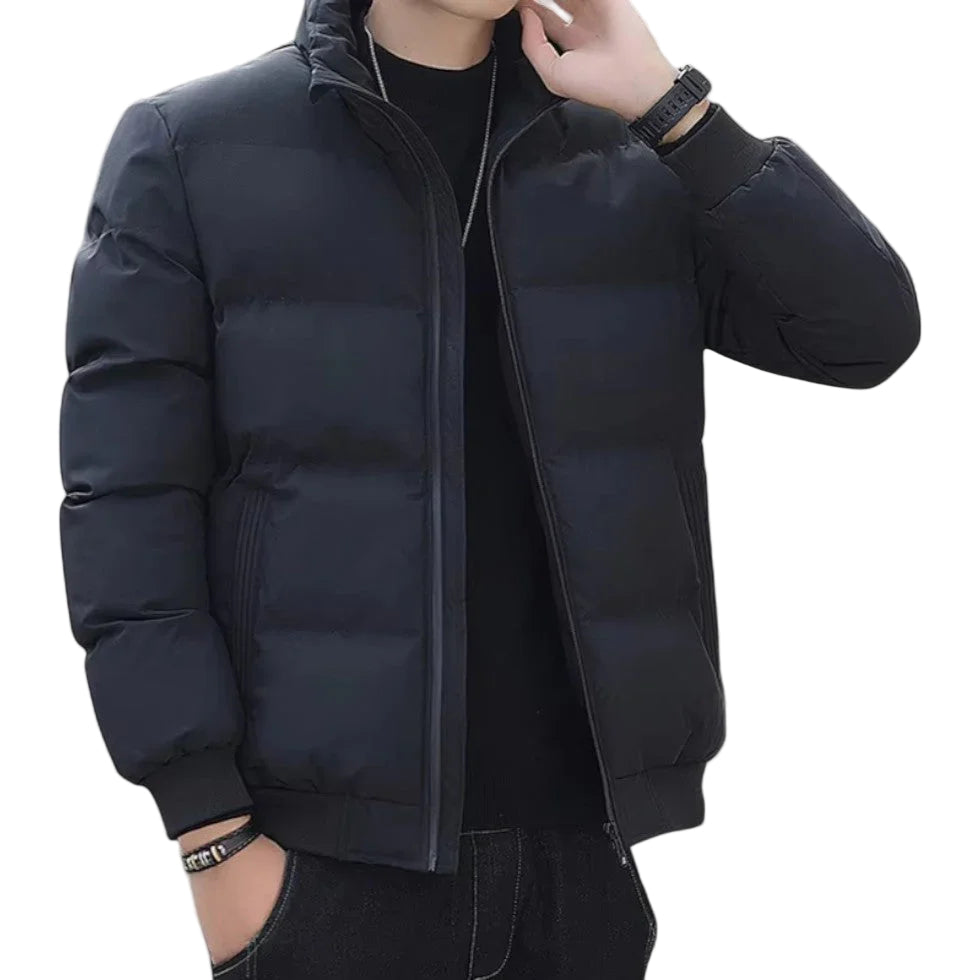 Mäns Pufferjacka Vinterstil 0