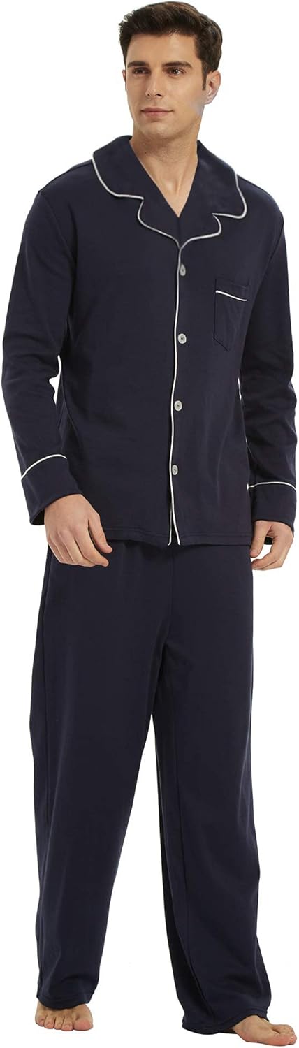 Mäns Pyjamas Set Klassisk Stil 1