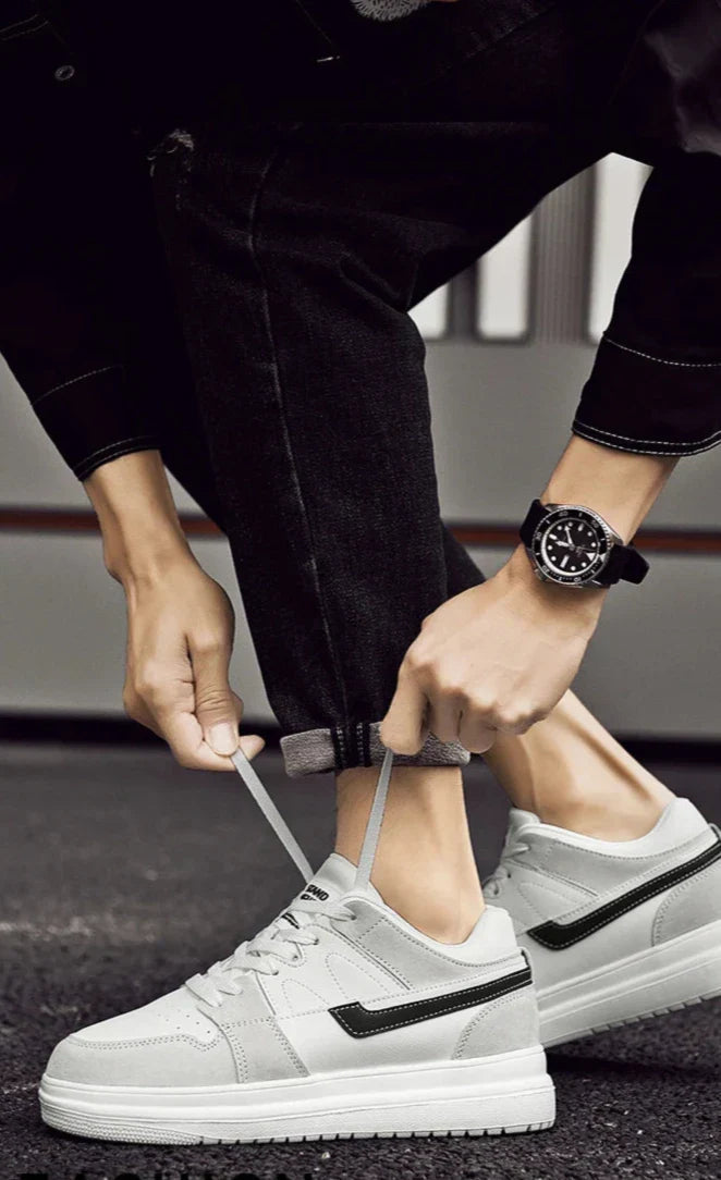 Mäns Sneakers Dold Höjdökning Skateboard Stil 1