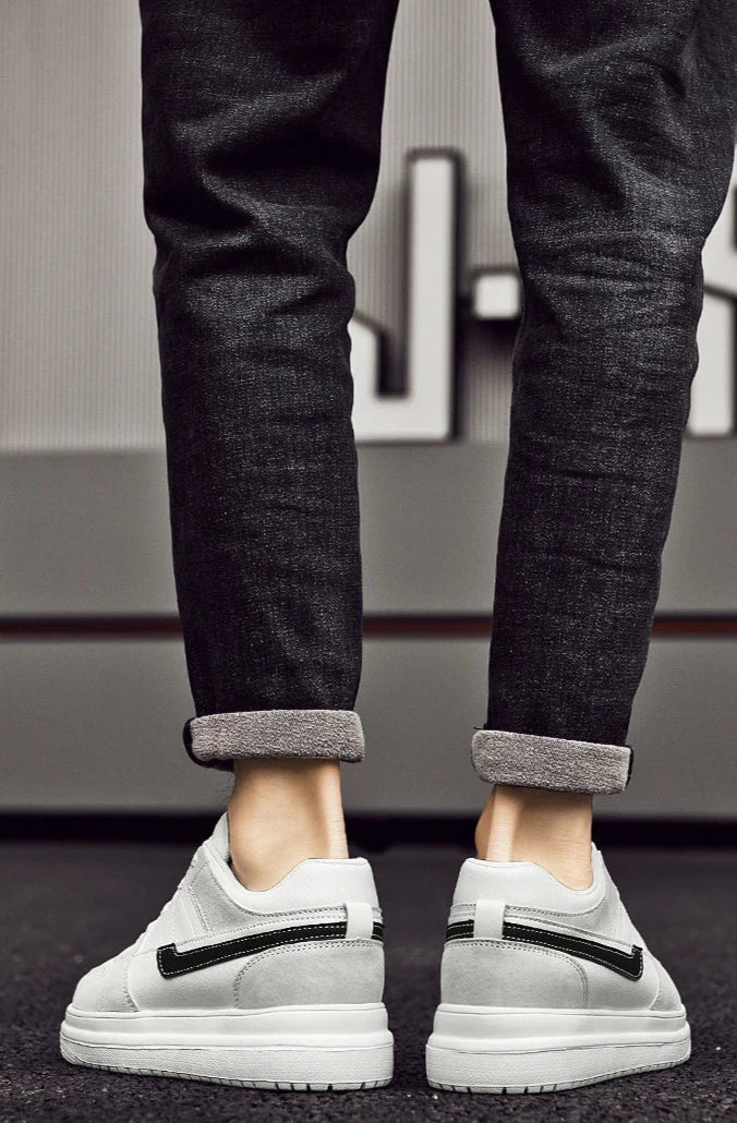 Mäns Sneakers Dold Höjdökning Skateboard Stil 2