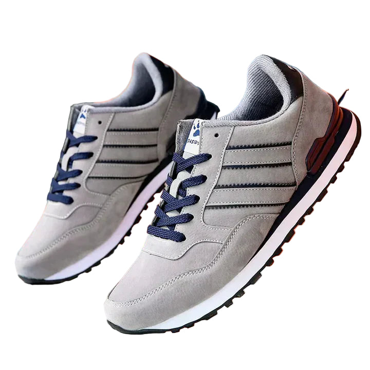 Mäns Sneakers Läder Klassisk Design Komfortabel Passform 0