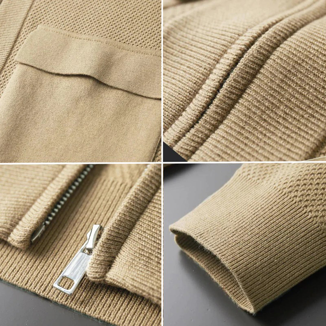 Mäns Stickad Väst Klassisk Stil 3