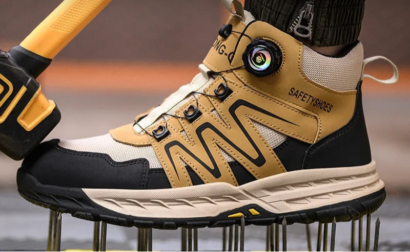 Mäns Taktiska Stövlar Sportig Design med Skyddande Ståltå 1