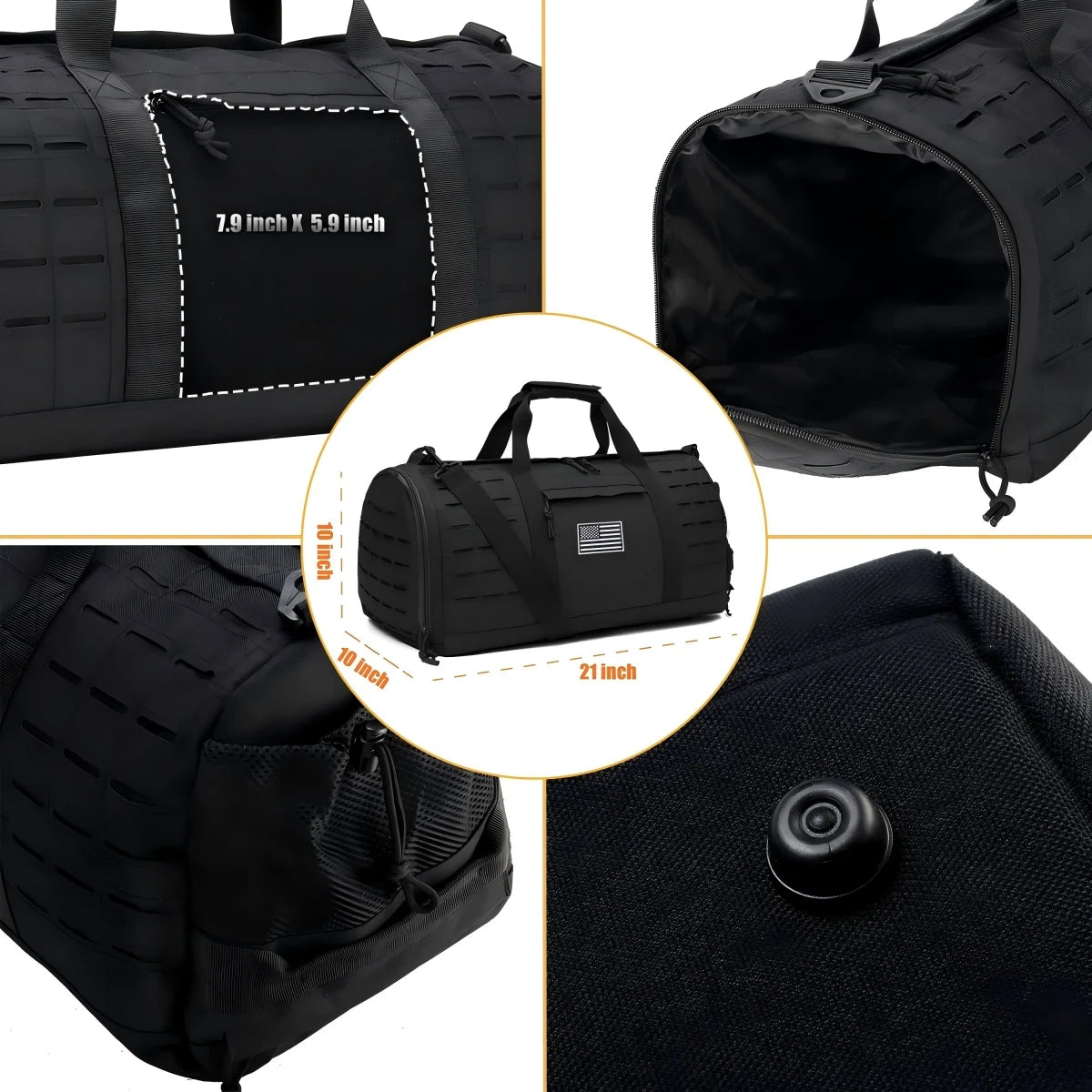 Mäns Träningsväska Taktisk Duffel 5