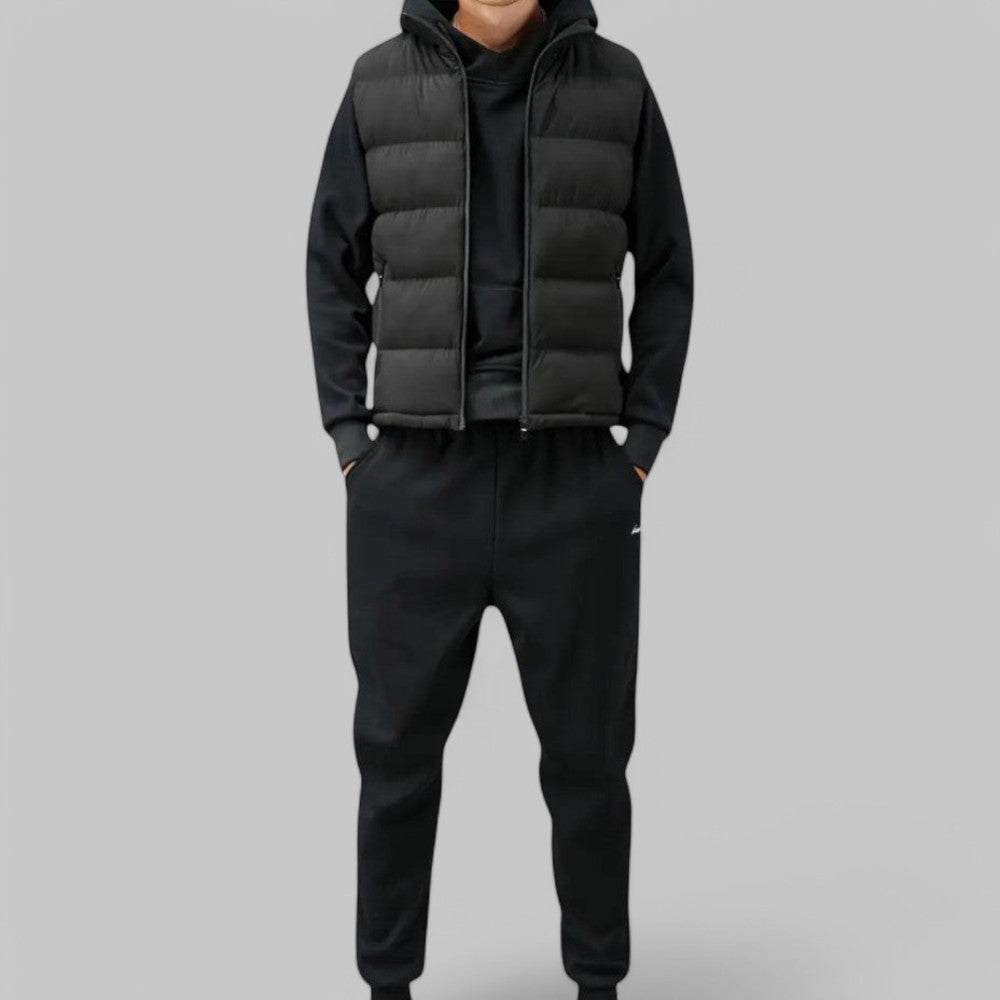 Mäns Väst Quiltad för Värme och Komfort 7