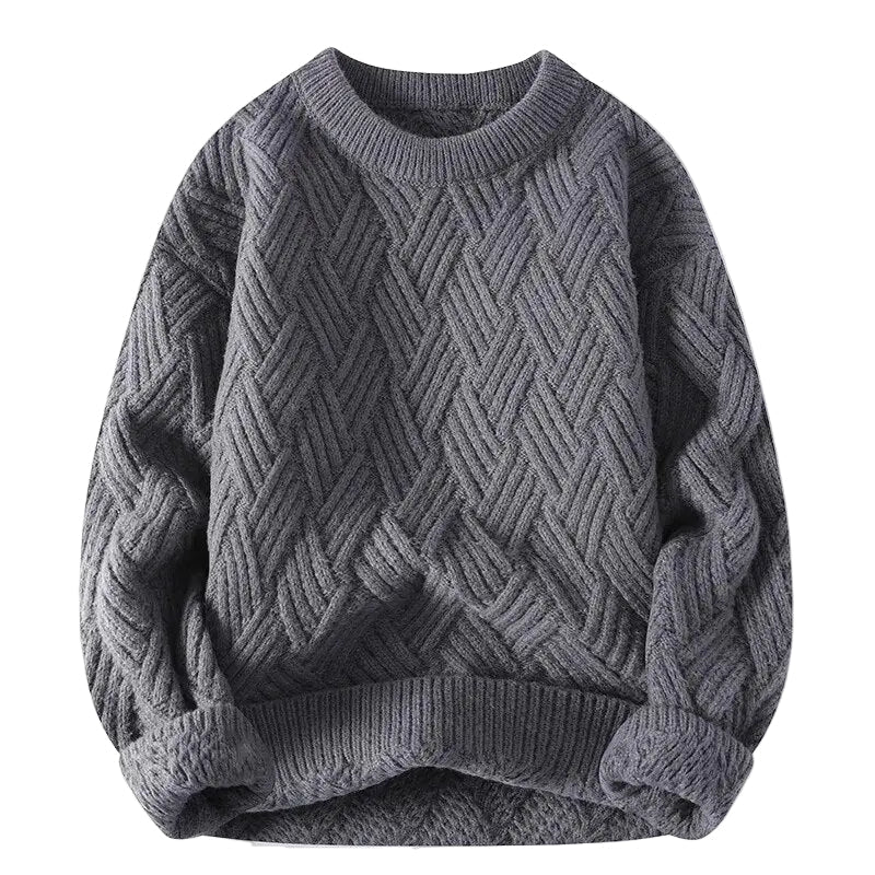 Mäns Vintage Casual Tröja i Tidlös Design 0