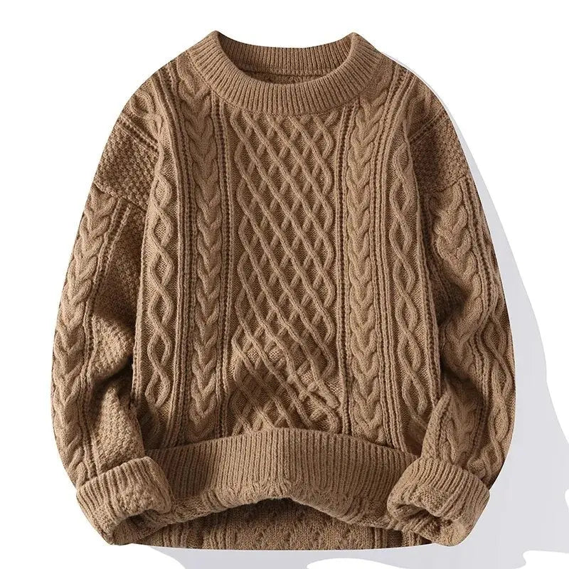 Mäns Vintage Casual Tröja i Tidlös Design 11